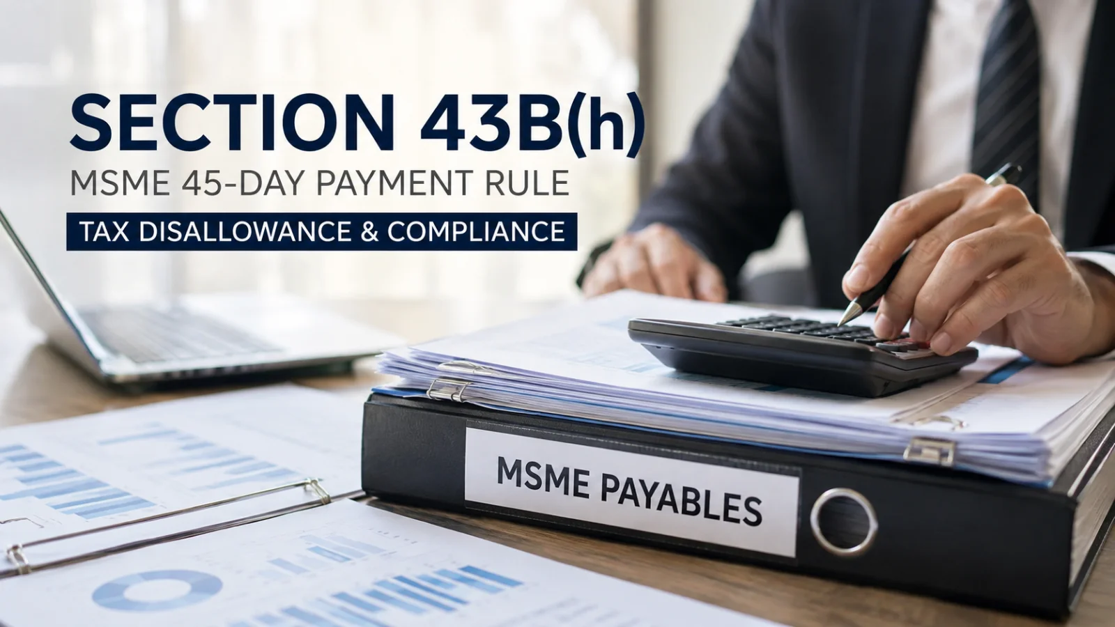Section 43B(h) MSME 45-Day Payment Rule: Tax Disallowance, Due Dates & Compliance