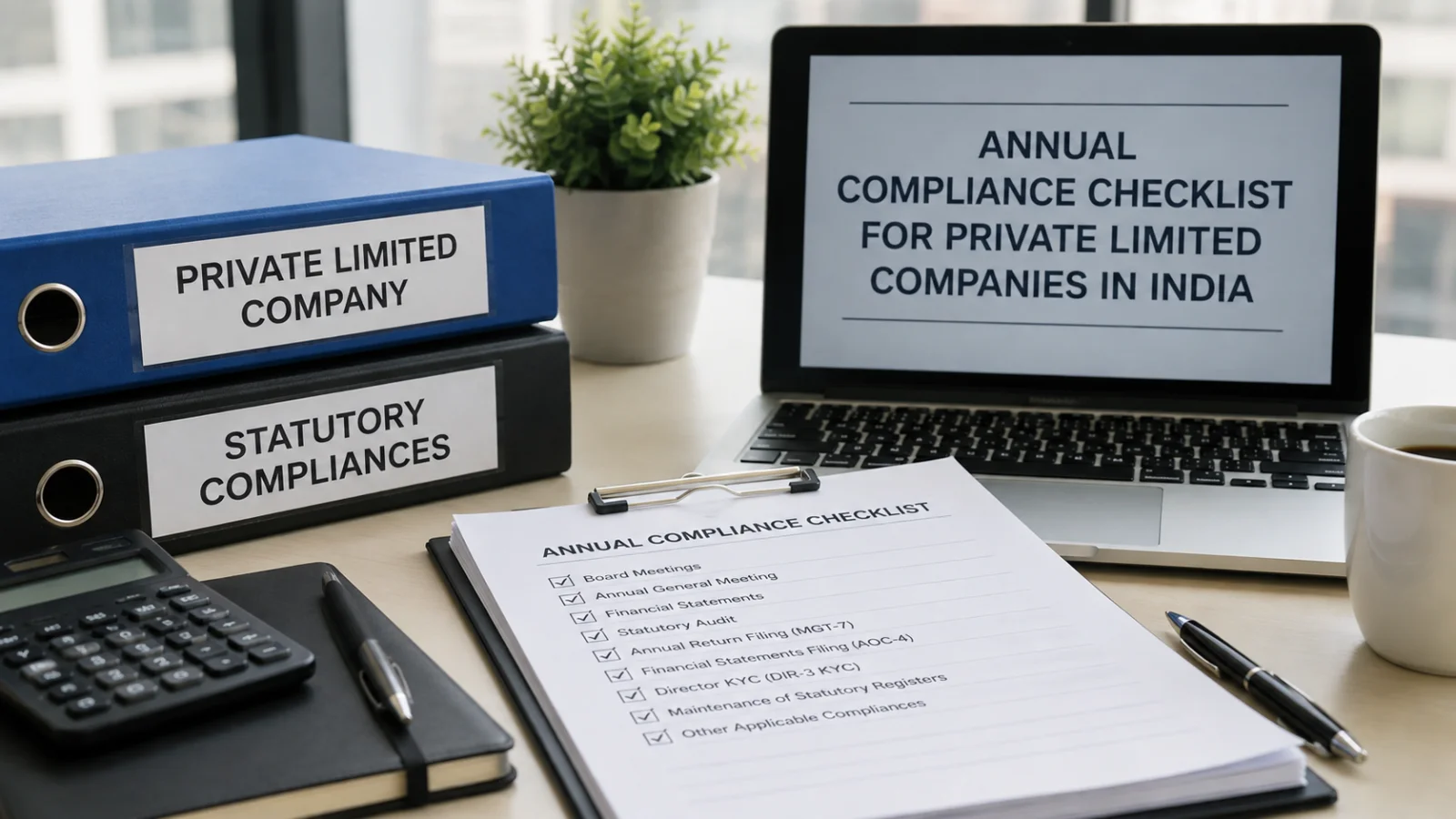 Annual Compliance Checklist for Private Limited Companies in India